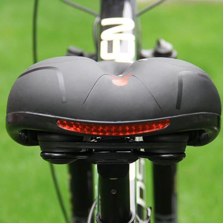 Ergonomic Gel Bike Saddle with Rear Reflector, 27 × 22 cm