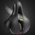 Ergonomic Gel Bike Saddle with Rear Reflector, 27 × 22 cm