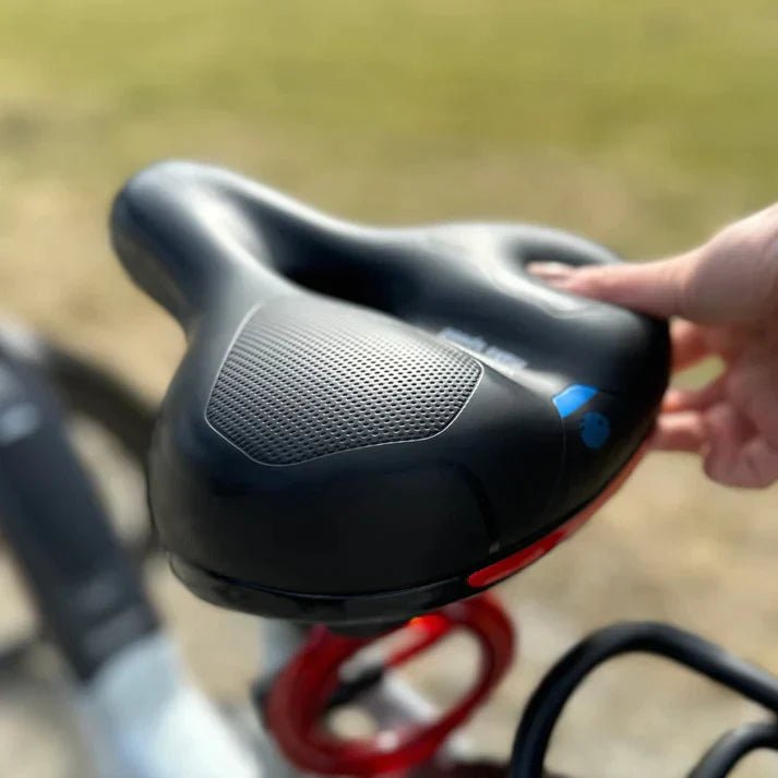 Ergonomic Gel Bike Saddle with Rear Reflector, 27 × 22 cm
