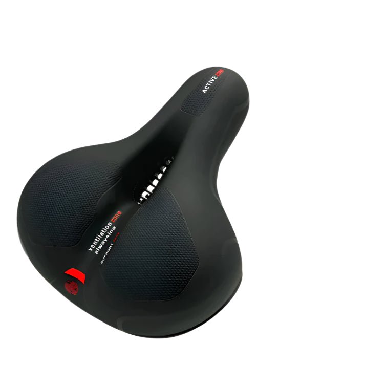 Ergonomic Gel Bike Saddle with Rear Reflector, 27 × 22 cm