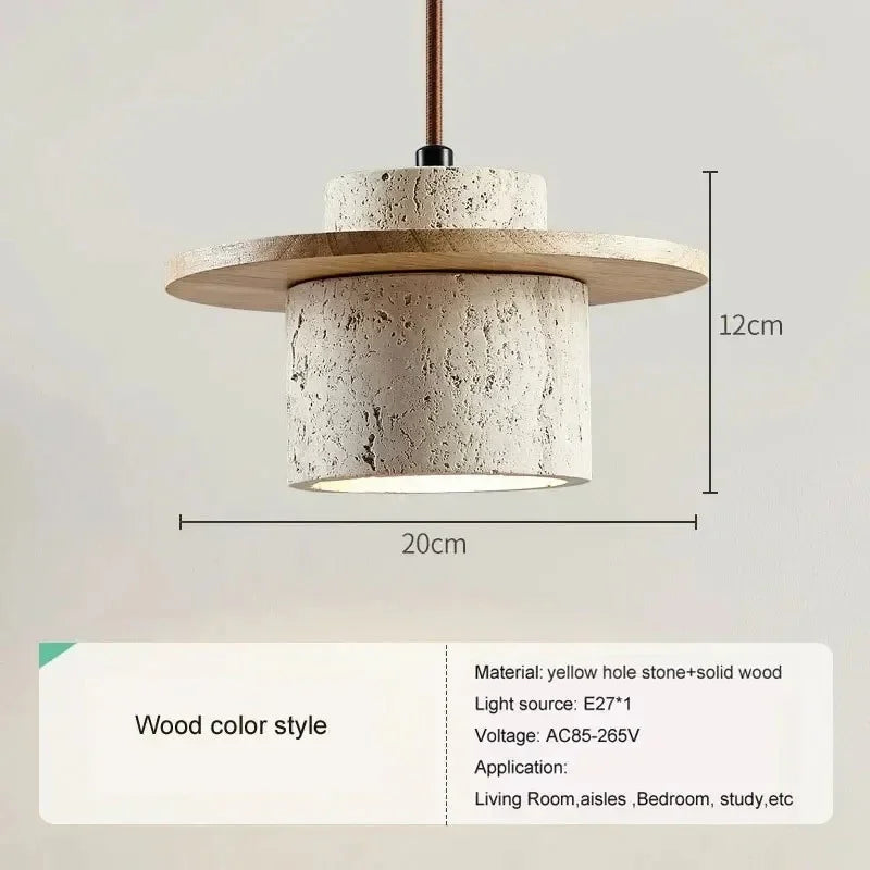 Clylola Travertine Pendant Lamp