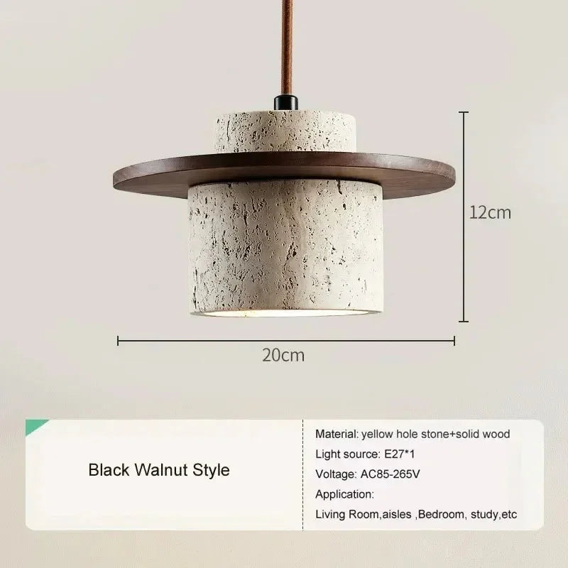 Clylola Travertine Pendant Lamp