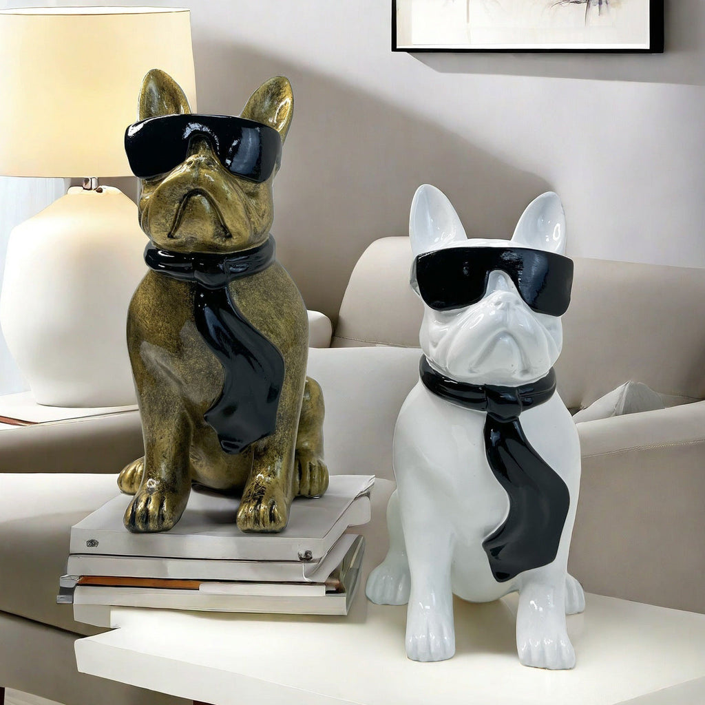 Colorful Bulldog Decoration Figurine made of Resin | Thrascher