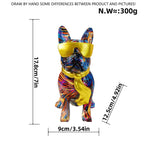 Colorful Bulldog Decoration Figurine made of Resin | Thrascher