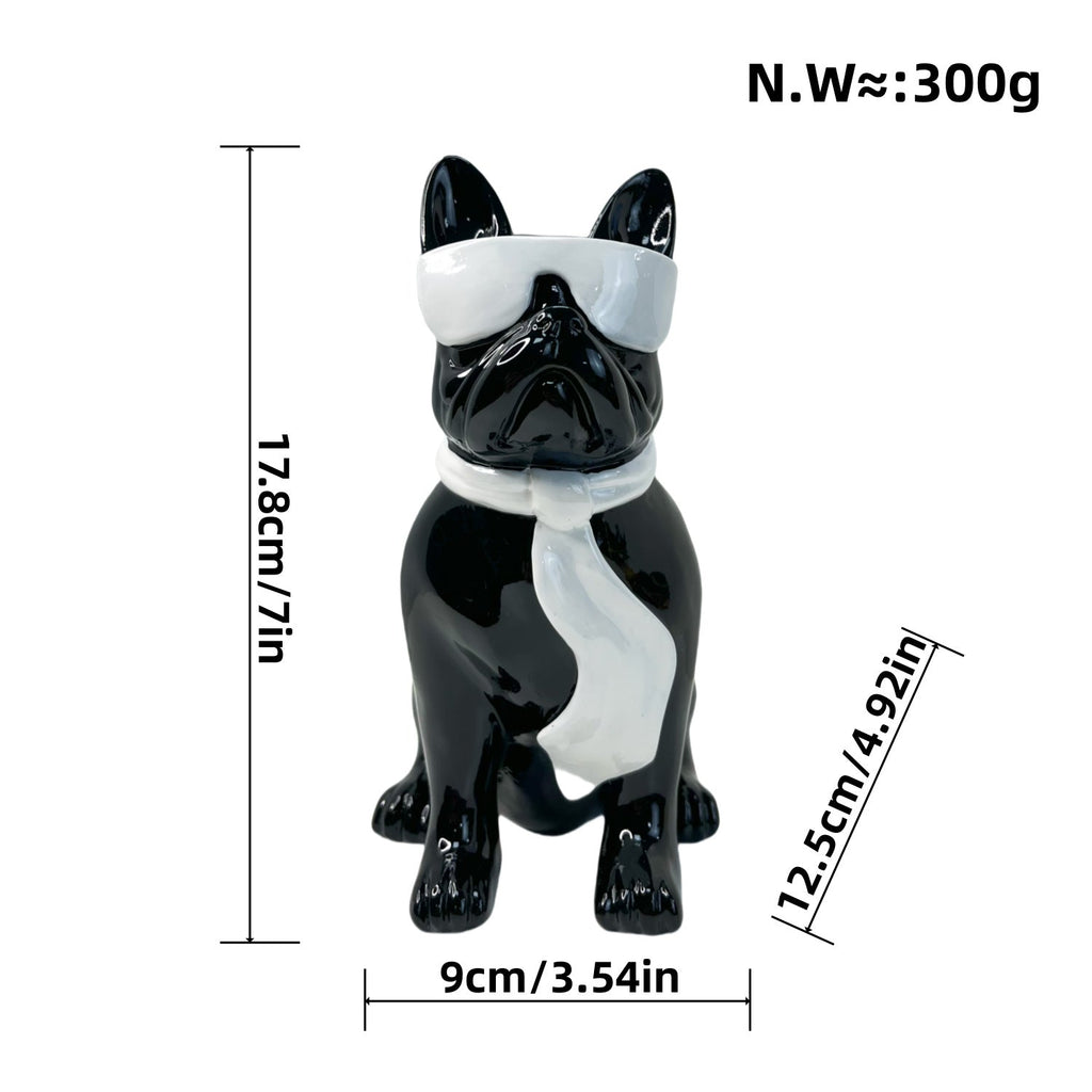 Colorful Bulldog Decoration Figurine made of Resin | Thrascher