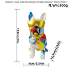 Colorful Bulldog Decoration Figurine made of Resin | Thrascher