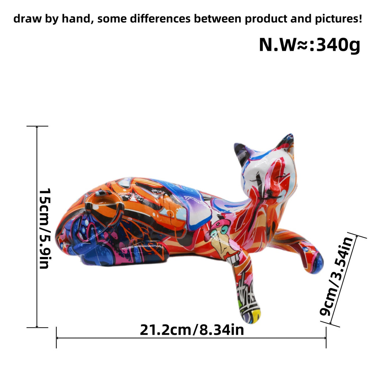 Colorful Cat Sculpture | Thrascher
