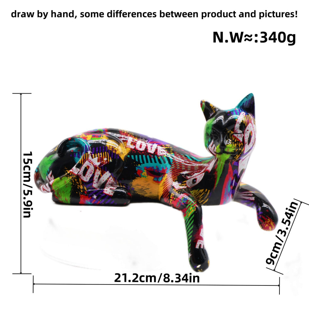 Colorful Cat Sculpture | Thrascher