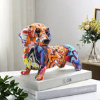 Colorful Decorative Figure of a Dachshund | Thrascher