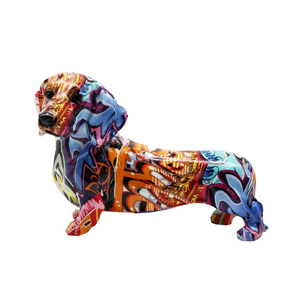 Colorful Decorative Figure of a Dachshund | Thrascher
