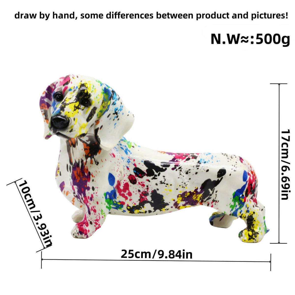 Colorful Decorative Figure of a Dachshund | Thrascher