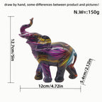 Colorful Elephants Figure | Thrascher