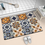 Colorful Geometric Pattern Bath Mat | Thrascher