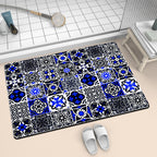 Colorful Geometric Pattern Bath Mat | Thrascher