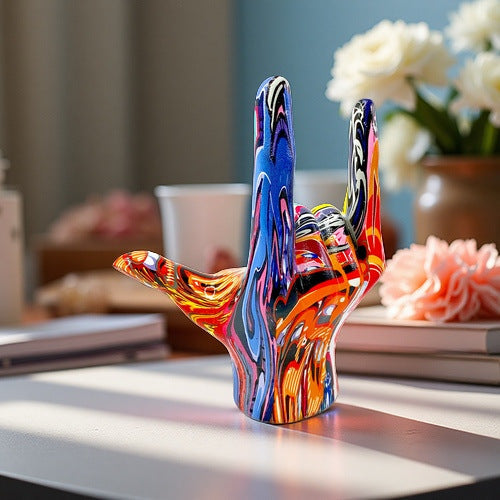 Colorful Hand Sculpture | Thrascher