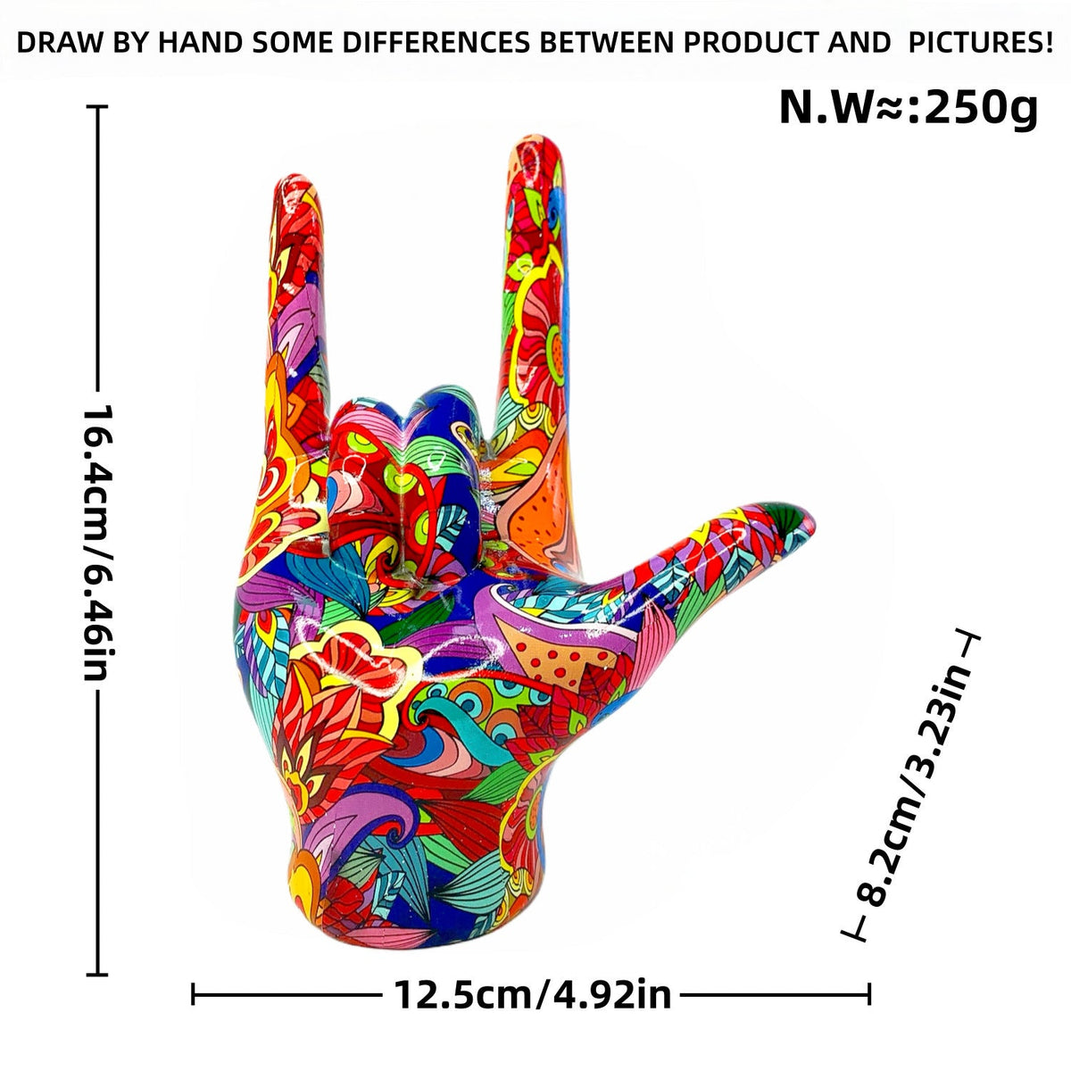 Colorful Hand Sculpture | Thrascher