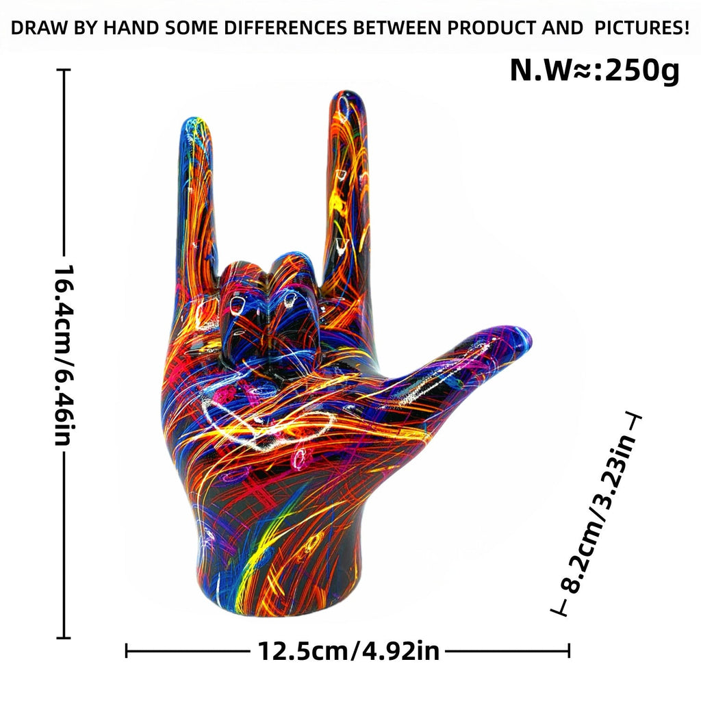 Colorful Hand Sculpture | Thrascher