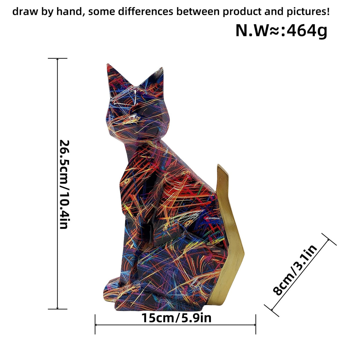 Colorful Lion Figure made of High-Quality Resin | Thrascher