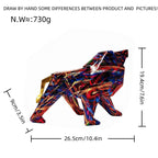 Colorful Lion Figure made of High-Quality Resin | Thrascher