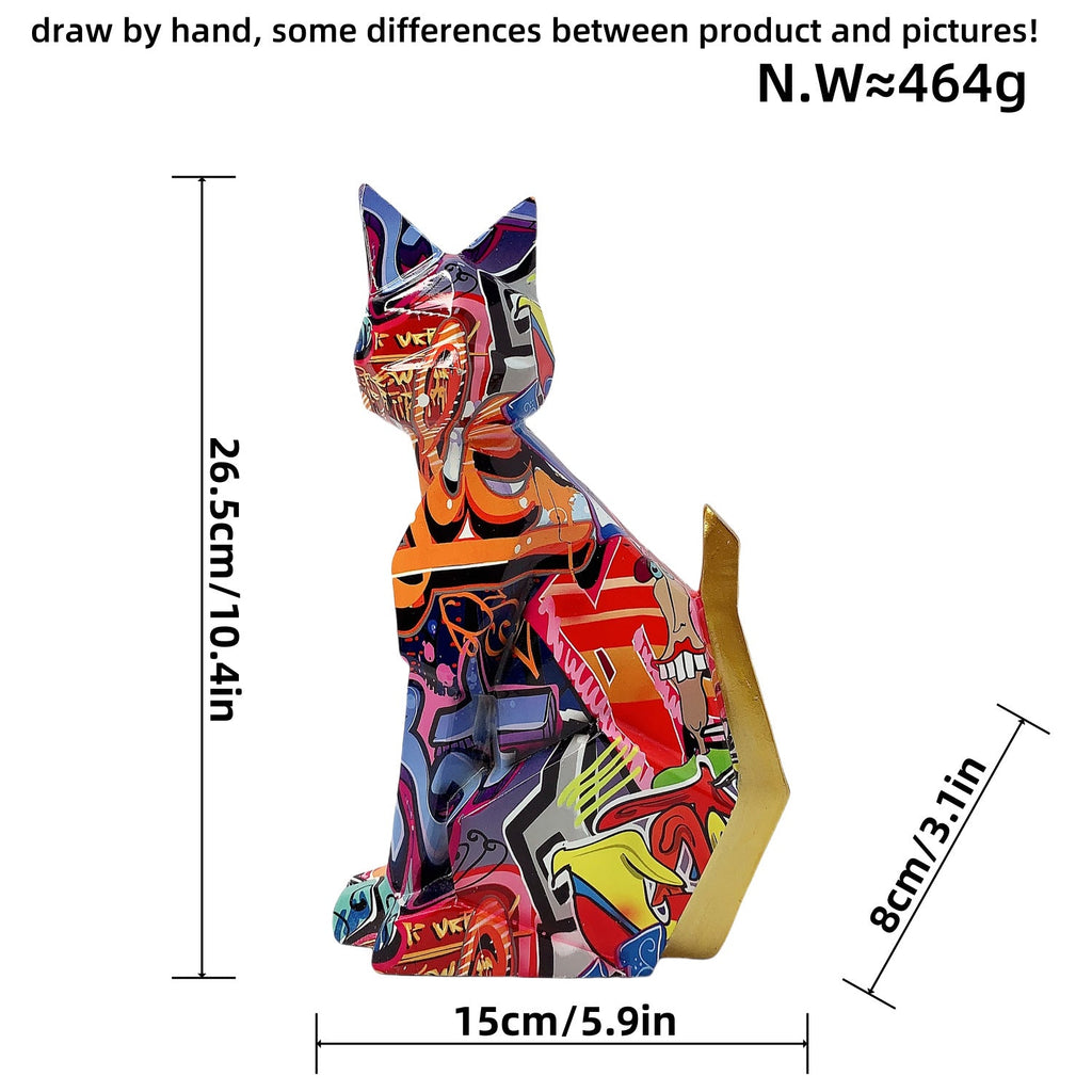 Colorful Lion Figure made of High-Quality Resin | Thrascher