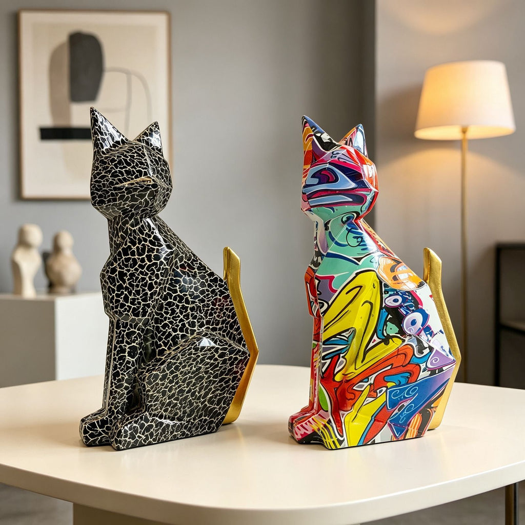 Colorful Lion Figure made of High-Quality Resin | Thrascher