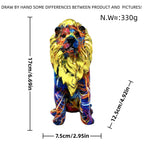 Colorful Lion Sculpture | Thrascher