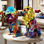 Colorful Lion Sculpture | Thrascher