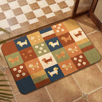 Colorful Patchwork Design Floor Mat | Thrascher