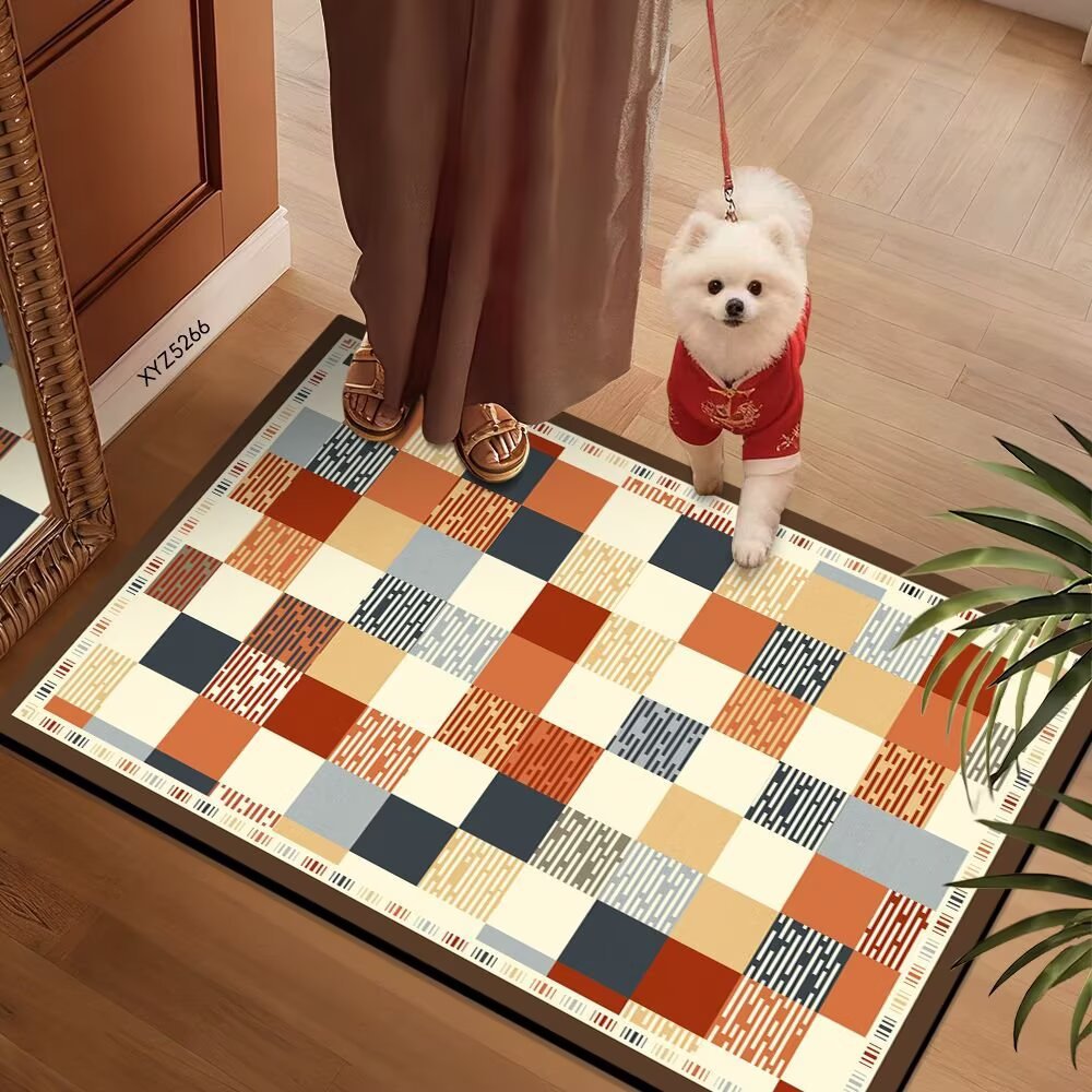 Colorful Patterned Floor Mat | Thrascher