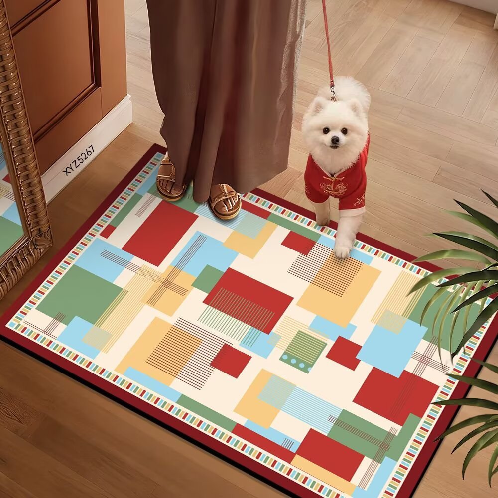 Colorful Patterned Floor Mat | Thrascher