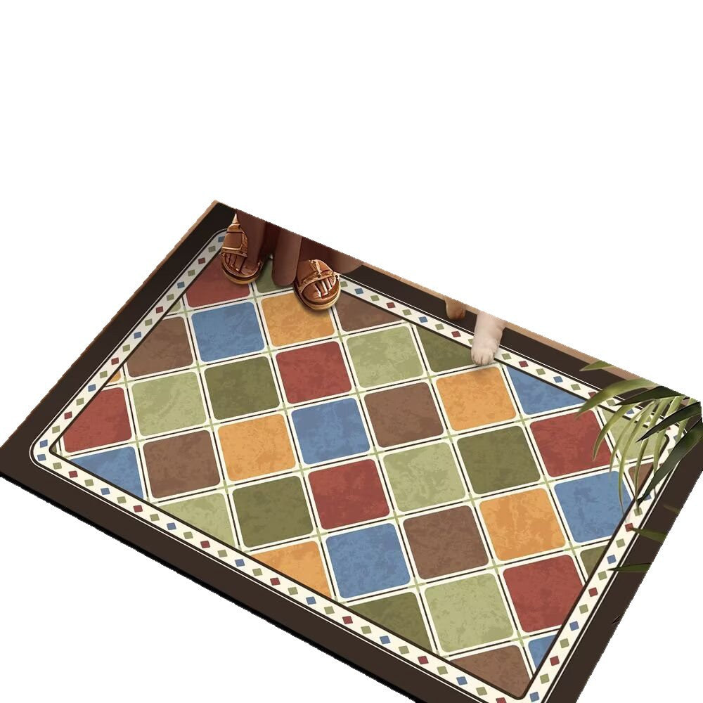 Colorful Patterned Floor Mat | Thrascher