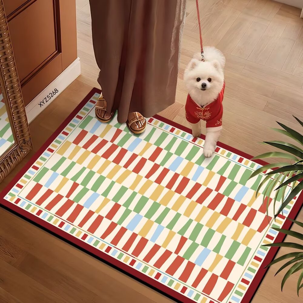 Colorful Patterned Floor Mat | Thrascher