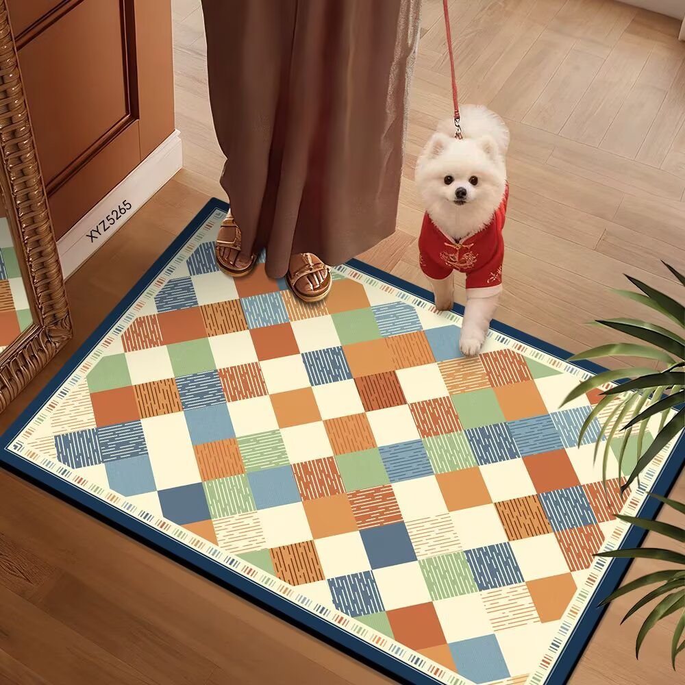 Colorful Patterned Floor Mat | Thrascher