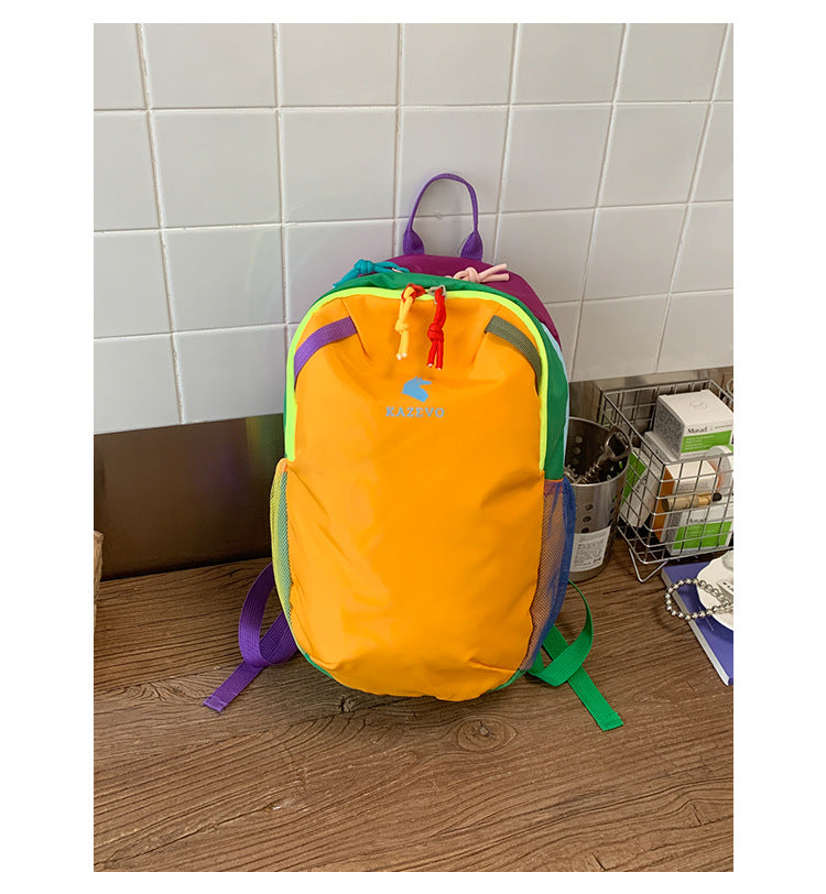 Colorful Water-Resistant School Backpack with Multiple Compartments, view 5