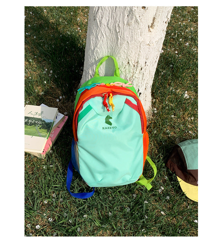 Colorful Water-Resistant School Backpack with Multiple Compartments, view 6