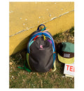 Colorful Water-Resistant School Backpack with Multiple Compartments