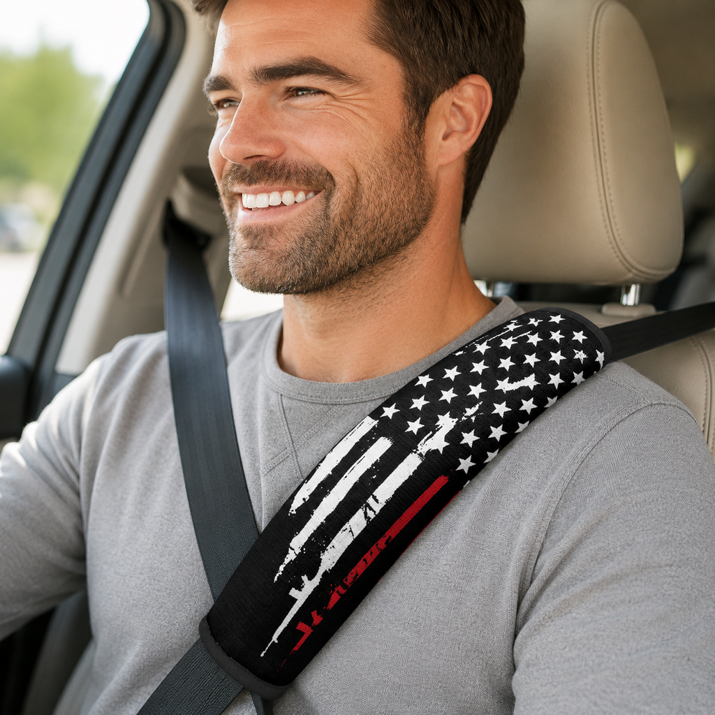 Comfort Seatbelt Pad for Cars, Backpacks and Strollers, Plush