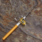 Compact FRP Fishing Rod and Spinning Reel, 21 cm Closed, 97 cm Extended, view 3