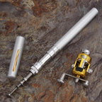 Compact FRP Fishing Rod and Spinning Reel, 21 cm Closed, 97 cm Extended, view 8