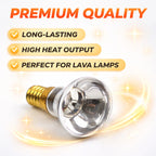 Compact Reflector Lava Lamp Replacement Bulb with Small Screw Base, view 2