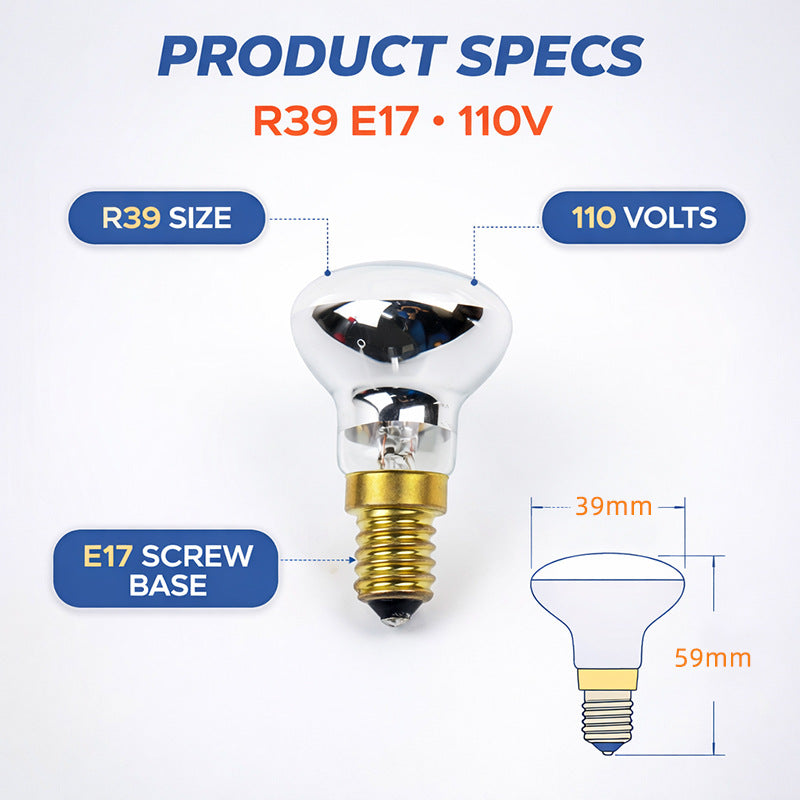 Compact Reflector Lava Lamp Replacement Bulb with Small Screw Base, view 3