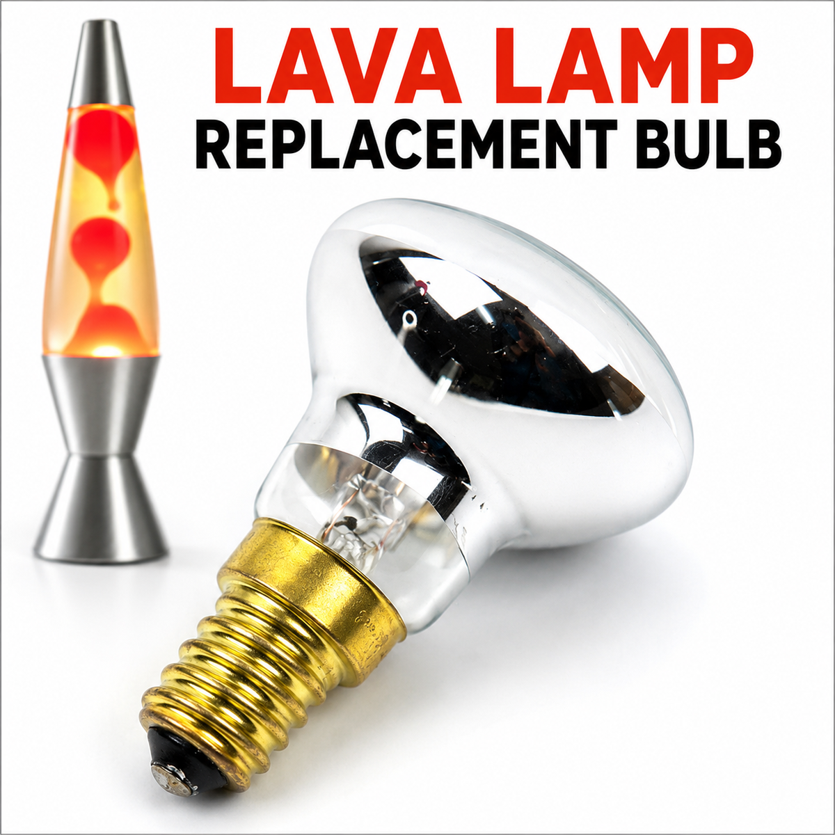 Compact Reflector Lava Lamp Replacement Bulb with Small Screw Base