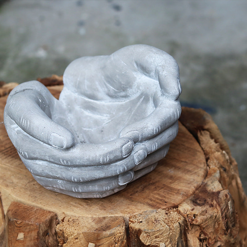 Concrete Decorative Hand Sculpture | Thrascher