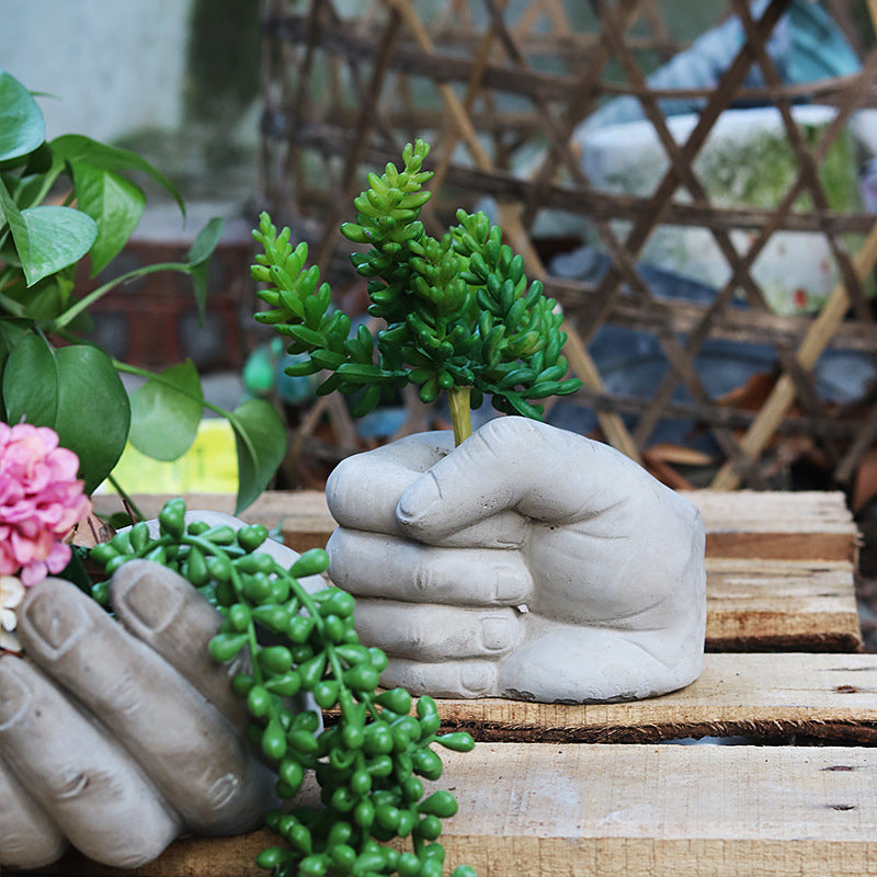Concrete Decorative Hand Sculpture | Thrascher