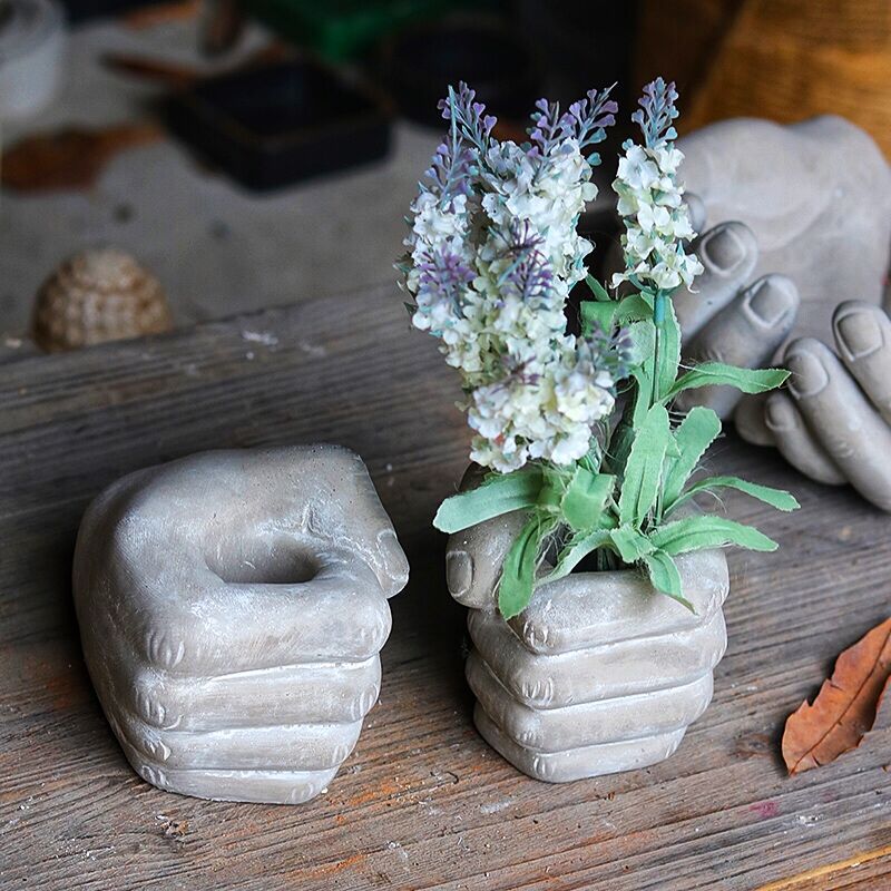 Concrete Decorative Hand Sculpture | Thrascher