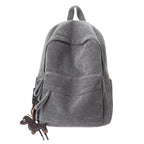 Corduroy Texture School Backpack with Padded Adjustable Straps, view 4