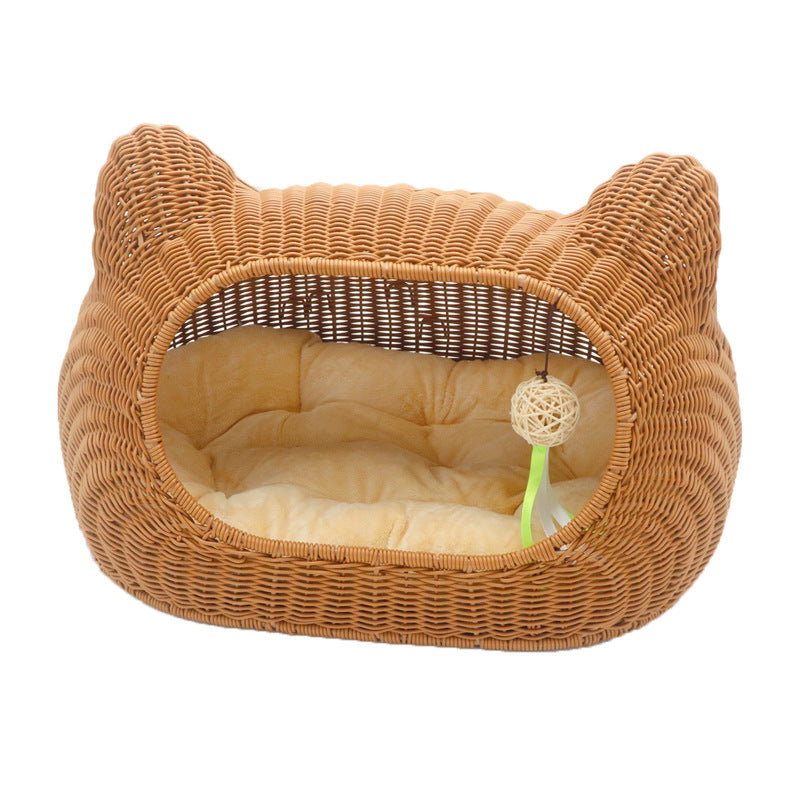 Cozy Cat Basket with Ear Design | Thrascher