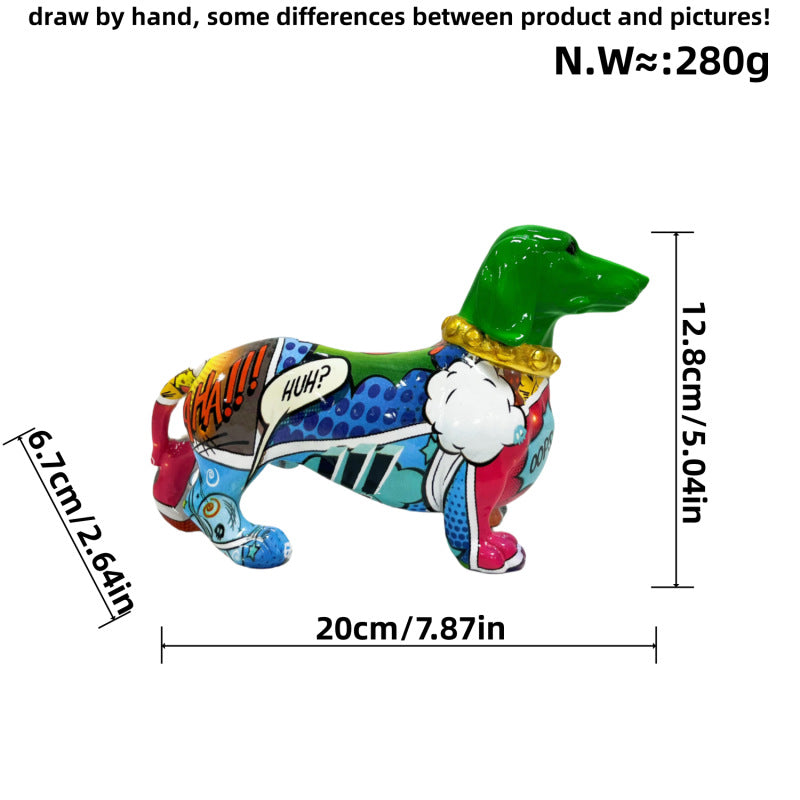 Creative Decorative Figure of a Dachshund | Thrascher