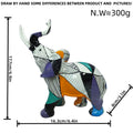 Creative Elephant Figurine with Colorful Design | Thrascher