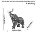 Creative Elephant Figurine with Colorful Design | Thrascher